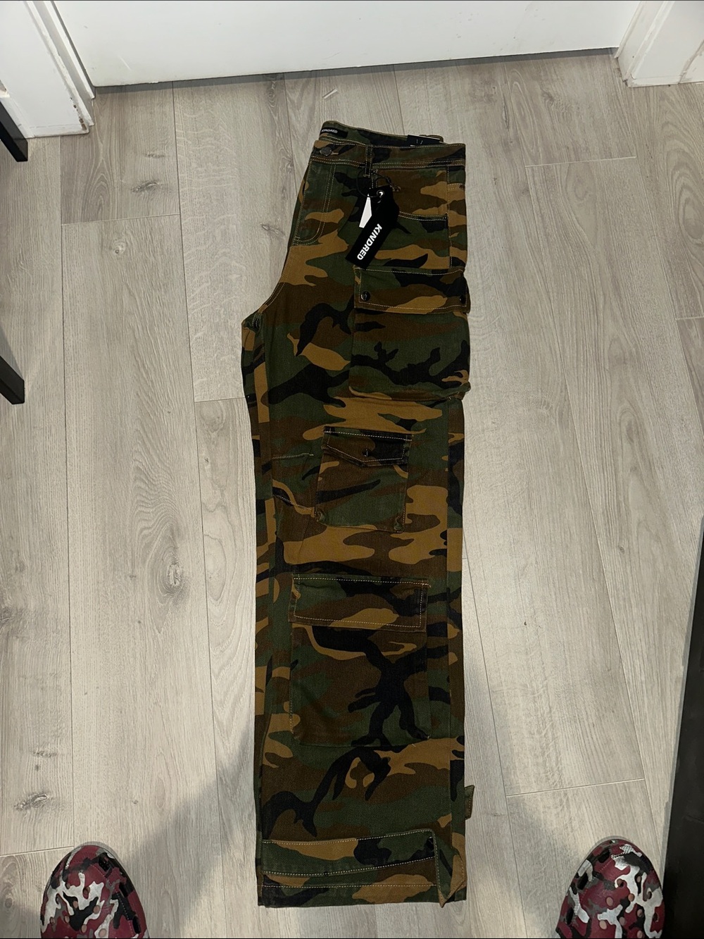 Men's Camouflage Cargo Pants - Military Green Camo